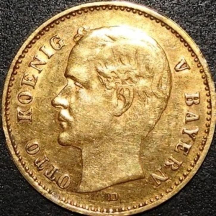 Goud - Duits Keizerrijk - Bayern - 10 Mark - Otto 190381, Postzegels en Munten, Munten | Europa | Niet-Euromunten, Losse munt