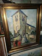 huile sur panneau communion signe romeo dumoulin, Antiek en Kunst, Ophalen of Verzenden