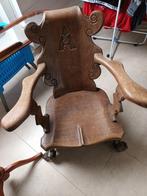 Antieke klauwfauteuil met handgesneden windmolen, Ophalen