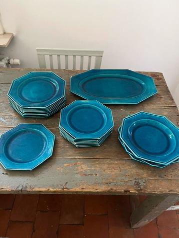 VINTAGE SERVIES SCHAAL BORDEN PRACHTIGE KLEUR!! beschikbaar voor biedingen