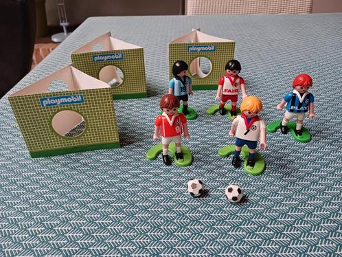 Playmobil voetbal met doelen., Kinderen en Baby's, Speelgoed | Playmobil, Gebruikt, Complete set, Ophalen of Verzenden