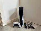 PS5 Disc Edition inclusief 1 Controller + Kabels, Games en Spelcomputers, Spelcomputers | Sony PlayStation 5, Ophalen, Zo goed als nieuw
