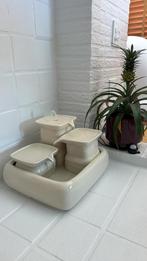 Keramische kattenfontein, Ophalen, Zo goed als nieuw