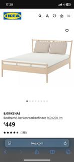 Ikea Bed BJÖRKSNÄS 160x200, Ophalen, Tweepersoons, Zo goed als nieuw, 160 cm