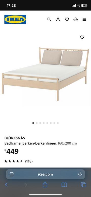Ikea Bed BJÖRKSNÄS 160x200 beschikbaar voor biedingen