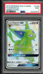 Espeon GX PSA 9 - SV60/SV94 - Sun & Moon - Hidden Fates 2019, Hobby en Vrije tijd, Verzamelkaartspellen | Pokémon, Ophalen of Verzenden