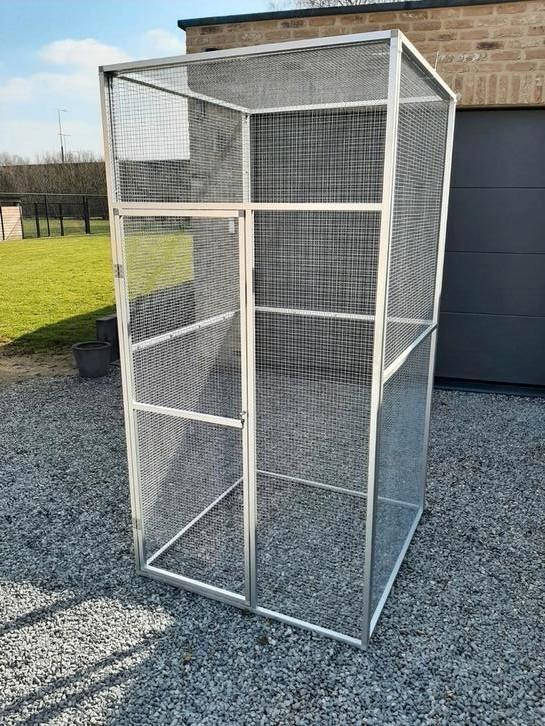 ALUMINIUM  VOLIÈRE  1 X 1 X 2 . ( NIEUW ), Dieren en Toebehoren, Vogels | Hokken en Kooien, Nieuw, Volière, Aluminium, Ophalen