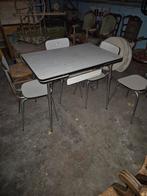 table et 4 chaises en formica vintage, Ophalen