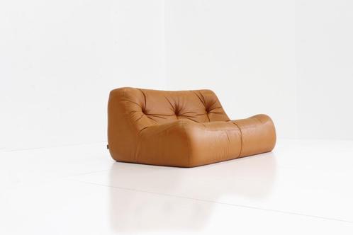 Cognac Leather Kali sofa by Michel Ducaroy for Ligne Roset, Antiquités & Art, Antiquités | Meubles | Chaises & Canapés, Enlèvement