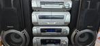 technics stereo toren met afstandbediening met boxen, Autres marques, Haut-parleurs, Enlèvement, Utilisé