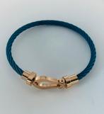 Hoefijzerarmband 18 cm, Ophalen of Verzenden, Nieuw, Blauw, Goud