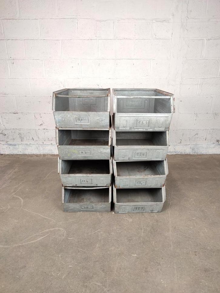 8 grote Schäfer stapelbakken, Antiek en Kunst, Antiek | Gereedschap en Instrumenten, Ophalen