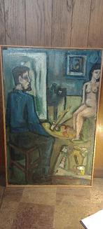 Schilderij op hout gesigneerd MARCEL LEO DANEELS,80x124,n344, Ophalen