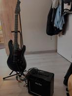 Harley Benton Matte Black 1,04meter long + Combo Amplifier, Muziek en Instrumenten, Overige merken, Met versterker, Ophalen of Verzenden