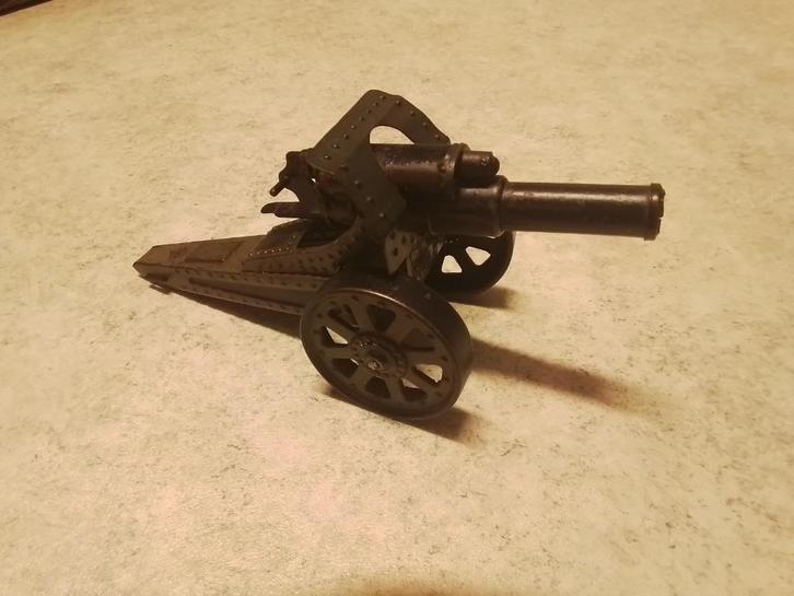 Antiek Blikken speelgoedkanon, firma Bing, Verzamelen, Overige Verzamelen, Verzenden