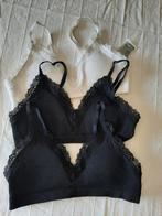 Set 3 bh's met elastische band, H&M, Ophalen of Verzenden, Zwart, BH