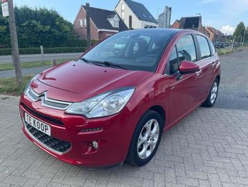 Citroen C3 1.2 benzine van 02/2015 met 44000km!, Autos, Rouge, Essai à domicile, Achat, Euro 6