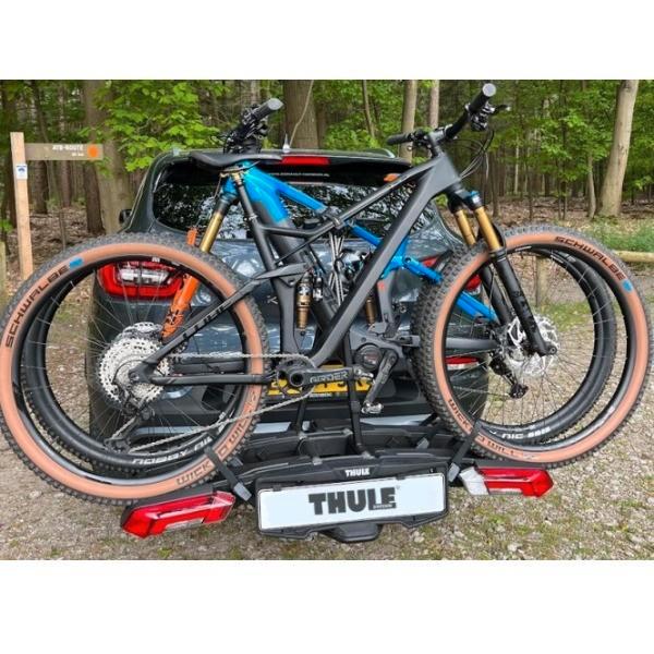 fietsendrager te huur, Auto diversen, Fietsendragers, Zo goed als nieuw, Trekhaakdrager, 3 fietsen of meer, Brede banden, Elektrische fiets