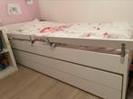 BED MET ONDERBED EN LADES  - IKEA, Ophalen, Zo goed als nieuw, Eenpersoons, Wit