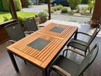 HARTMAN Tuinset tafel + 4 stoelen, Tuin en Terras, Ophalen, Zo goed als nieuw, Textileen, Tuinset