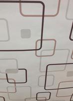 Retro bruin vliesbehang-6 rollen-prijs per stuk!, Ophalen of Verzenden, Bruin