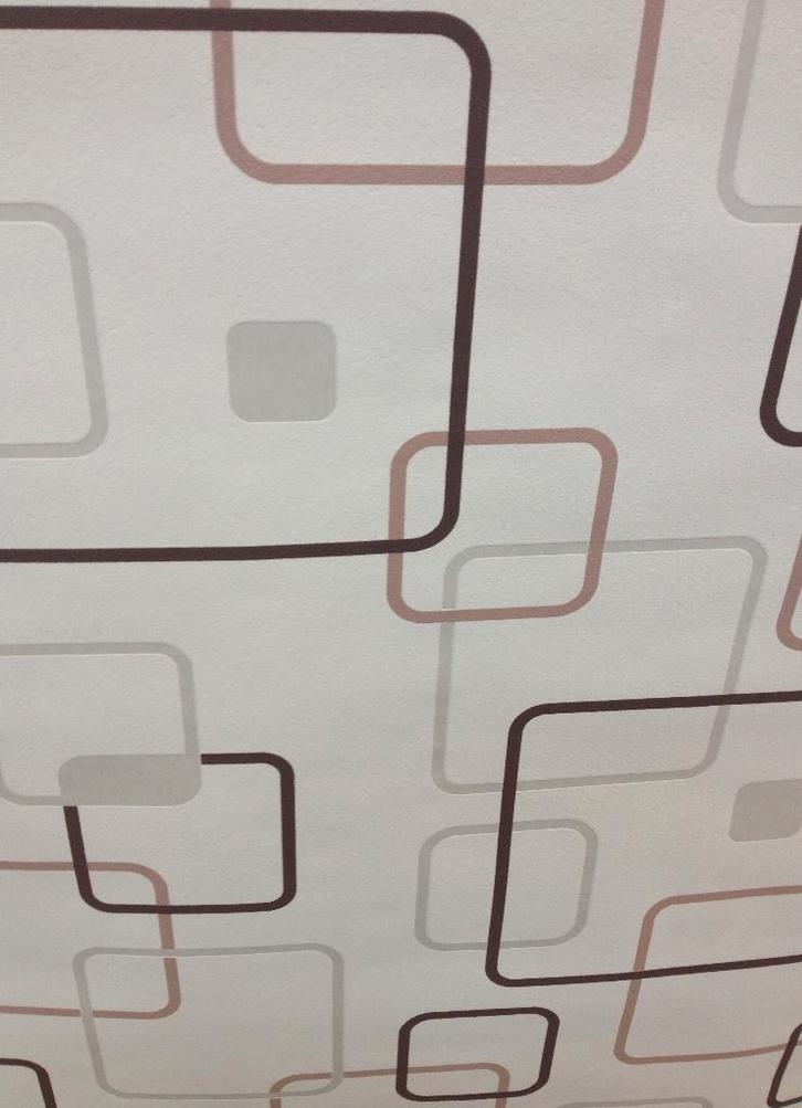 Retro bruin vliesbehang-6 rollen-prijs per stuk!, Huis en Inrichting, Stoffering | Behang, Bruin, Ophalen of Verzenden