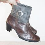 Mooie Gevoerde Leren Rieker Enkellaarsjes s11 (Maat40) €45,-, Kleding | Dames, Schoenen, Overige kleuren, Verzenden, Lage of Enkellaarzen