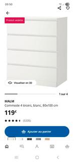 Armoire Ikea 4 tiroirs, Maison & Meubles, 25 à 50 cm, Moins de 100 cm, Enlèvement, 50 à 100 cm
