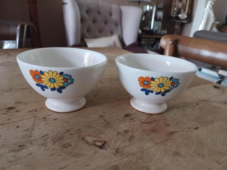 BOCH BOWLS Bloemmotief, Antiek en Kunst, Antiek | Servies los, Ophalen of Verzenden