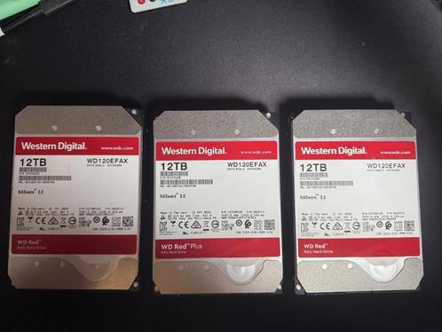 Western digital SATA Red plus 12 To, Computers en Software, Harde schijven, Zo goed als nieuw, Server, Intern, HDD, SATA, Ophalen of Verzenden