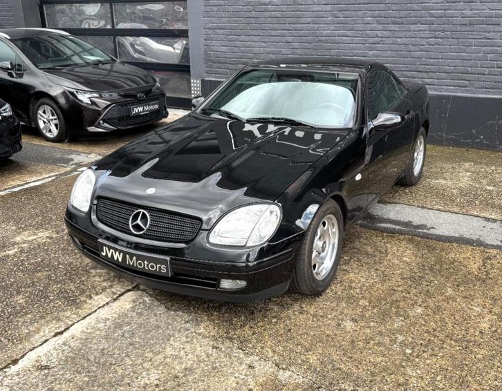 Mercedes-Benz SLK 200 * Leder * 114000km *, Auto's, Mercedes-Benz, Bedrijf, Te koop, SLK, Radio, Benzine, Cabriolet, 2 deurs, Zwart