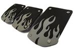 pedalen set in vlammen design kleur zwart/grijs, Ophalen of Verzenden