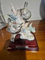 Giuseppe Armani figurine deux oiseaux. En porcelaine., Enlèvement, Utilisé