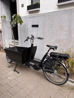 Bakfiets E-CargoBike Classic-schijfrem MatZwart, Ophalen, Zo goed als nieuw