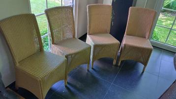 4 Vincent Sheppard Lloyd Loom stoelen in perfecte staat, Huis en Inrichting, Stoelen, Ophalen, Overige materialen, Overige kleuren