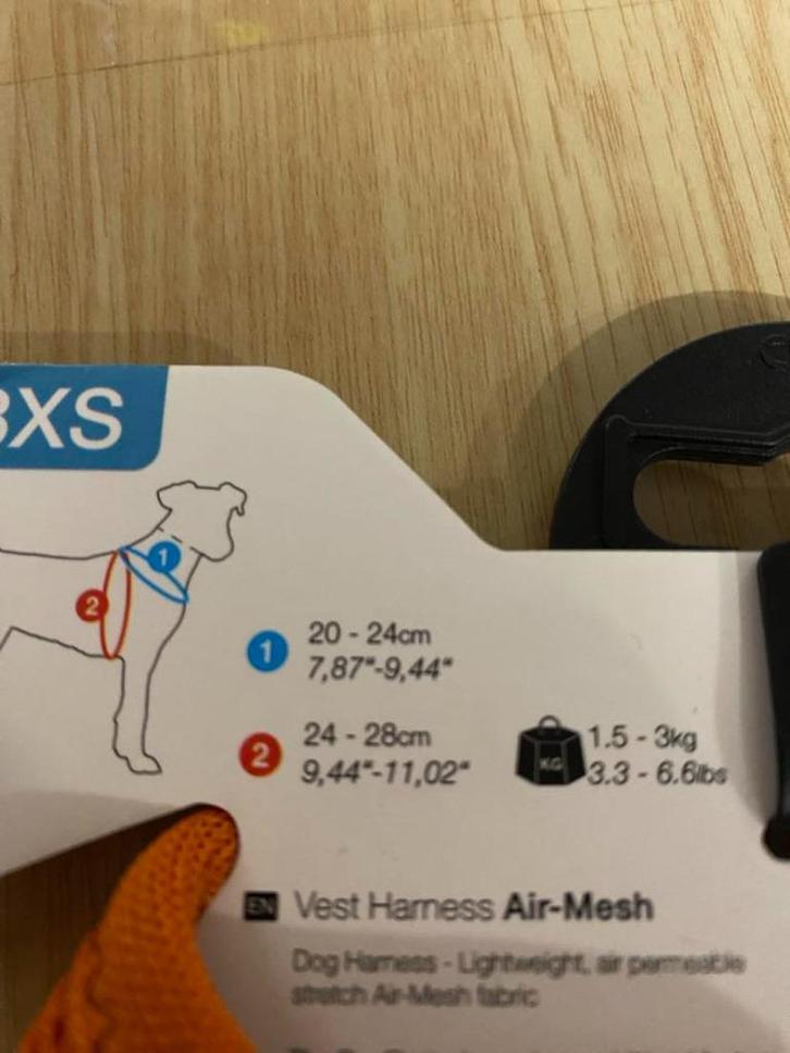 Curli harnasje voor hele kleine hondjes., Dieren en Toebehoren, Hondenhalsbanden en Penningen, Nieuw, Ophalen of Verzenden