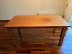 Eiken tafel met 4 lederen stoelen, Ophalen