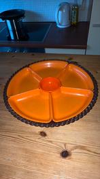 Vintage Dialene Brown oragne Serving Dish Tray Retro, Enlèvement