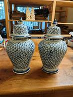 Stel antieke vazen Delfts blauw, Ophalen of Verzenden