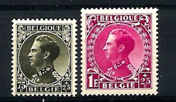 België 1934 Leopold III profiel links OBP 390 &392**  beschikbaar voor biedingen