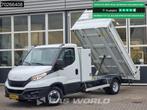 Iveco Daily 35C14 Kipper met Kist 3.5t trekhaak Airco Cruise, Auto's, Bestelwagens en Lichte vracht, Gebruikt, Euro 6, Iveco, Wit