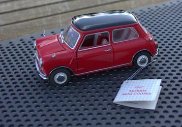 MINI COOPER 1967 FRANKLIN MINT 1/24, Enlèvement ou Envoi, Comme neuf, Voiture, Autres marques
