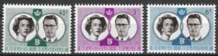 Belgie 1960 - Yvert/OBP 1169-1171 - Boudewijn en Fabiola(PF), Postzegels en Munten, Postzegels | Europa | België, Postfris, Koninklijk huis