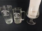 Zeldzame oude bierglazen brouwerij Cantillon gueuze lambic, Verzamelen, Ophalen of Verzenden