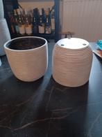 2 X CAPRI EUROPE BLOEMPOTTEN NR 3, Tuin en Terras, Kunststof, Gebruikt, Ophalen of Verzenden, Balkon