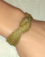 armband design speciale gouden knoop uit kettingen, Bijoux, Sacs & Beauté, Bracelets, Autres matériaux, Envoi, Neuf, Or