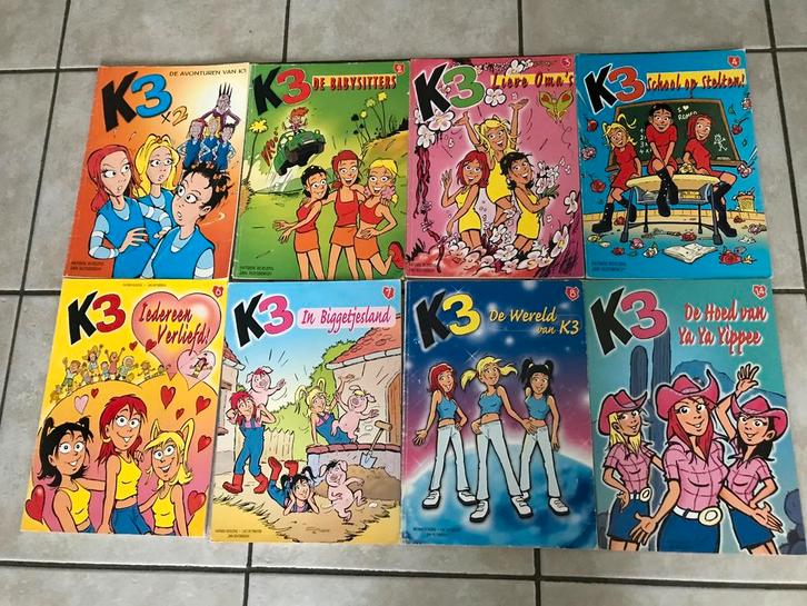 8 Strips K3, Boeken, Stripverhalen, Gelezen, Meerdere stripboeken, Ophalen of Verzenden