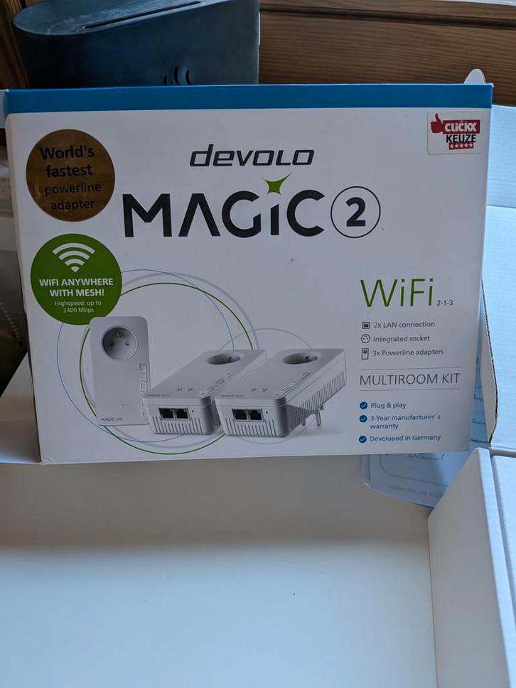 Devolo Magic 2 WiFi + 1 rallonge, Informatique & Logiciels, Commutateurs réseau, Enlèvement ou Envoi