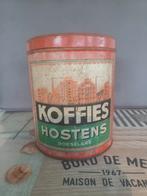 Oud koffie blik : " koffies Hostens Roeselare ", Ophalen of Verzenden