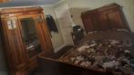 Antieke slaapkamer incl goede maar gemaakte matras, Huis en Inrichting, Slaapkamer | Complete slaapkamers, Ophalen, Gebruikt, Twijfelaar